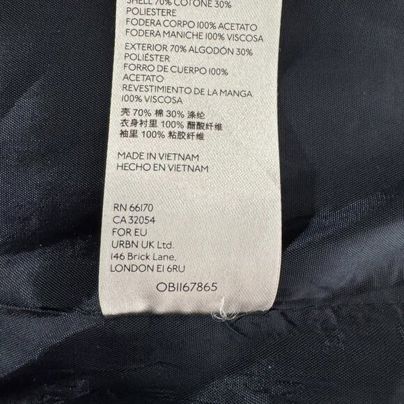 Maeve Lilith Oversized Blazer Jacket Size 14 Herringbone Cotton Blend CJ-2160 - Picture 11 of 12